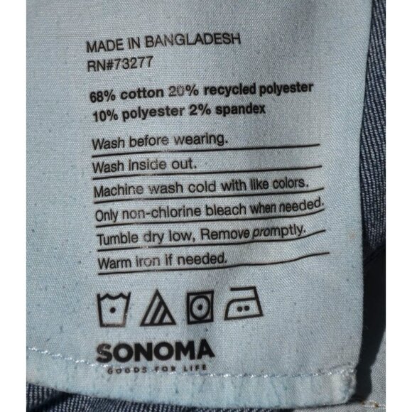 Sonoma Woman's PLUS Sized Skinny Leg Jeans Size 24W Stretch Comfort High Rise - Picture 8 of 9